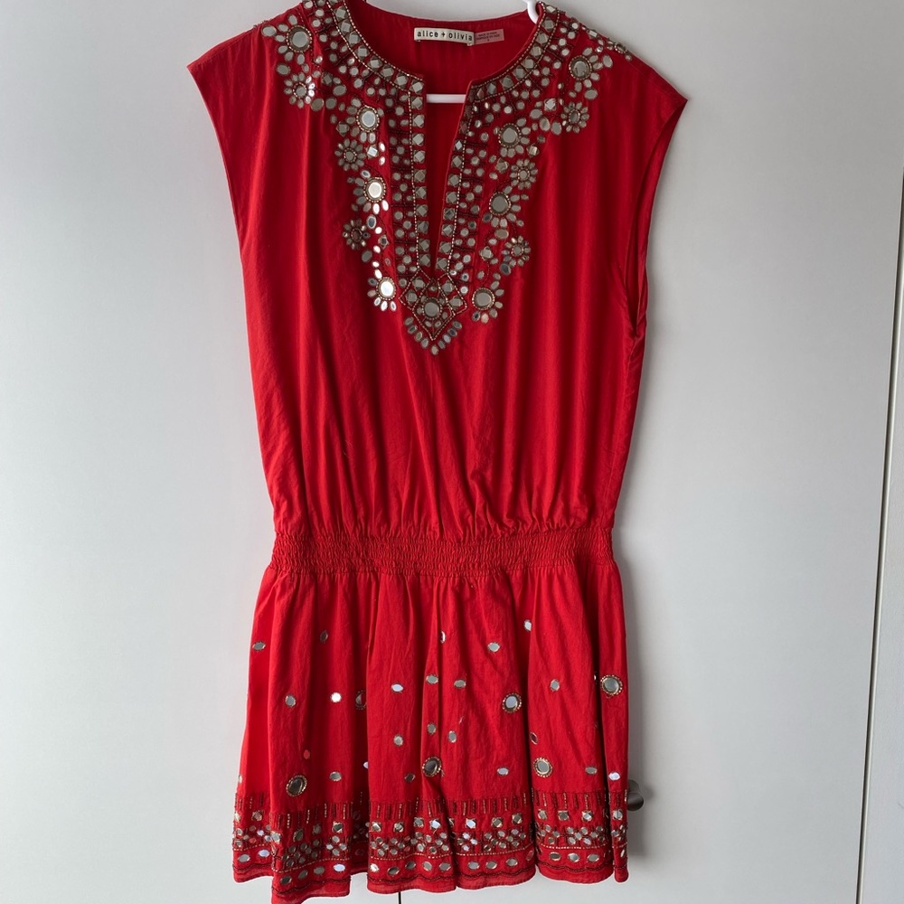 Alice and Olivia embellished dress